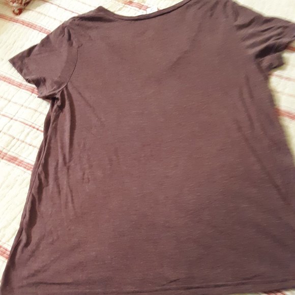 REDUCED NEW BP Nordstrom Purple Vee Neck Tee SZ XL - Picture 3 of 5